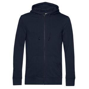 B&C Mens Zipped Hoodie / Navy